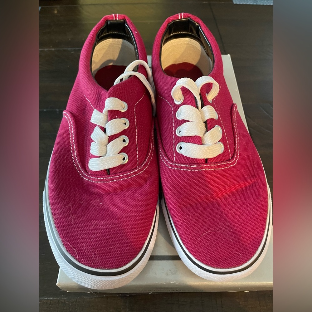 Red Canvas Sneakers
